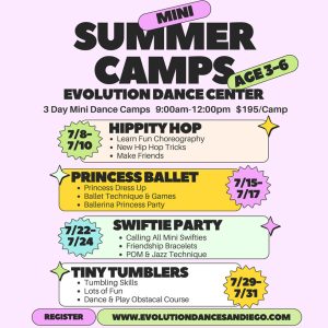 Mini Summer Camps full flyer.