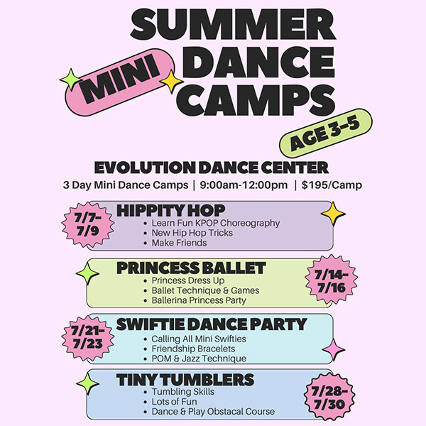 Mini Summer Dance Camps 2026