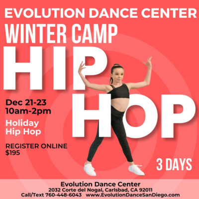 Winter Camp flyer for Hip Hop December 21 thru 23 2026